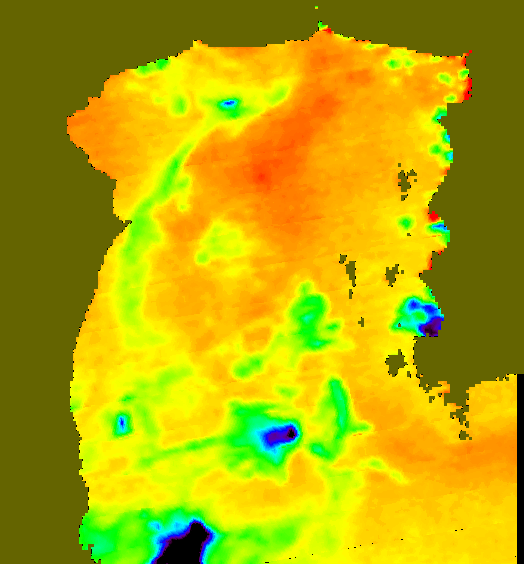 MODIS Aqua 2004/10/9 SST