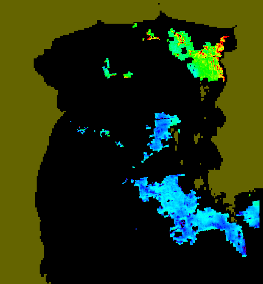 MODIS Aqua 2004/10/12 CHL