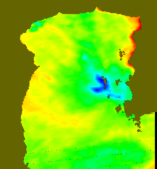 MODIS Aqua 2004/10/17 SST