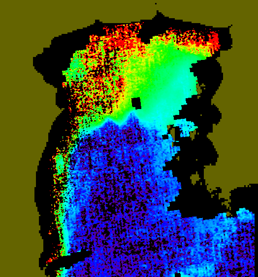 MODIS Aqua 2004/10/19 CHL