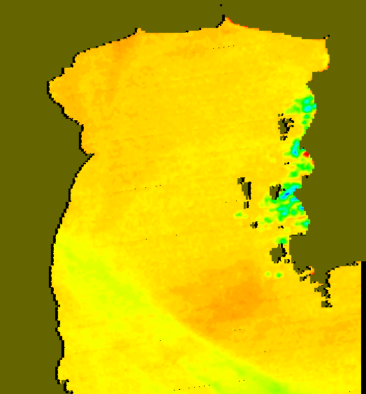 MODIS Aqua 2004/10/21 SST