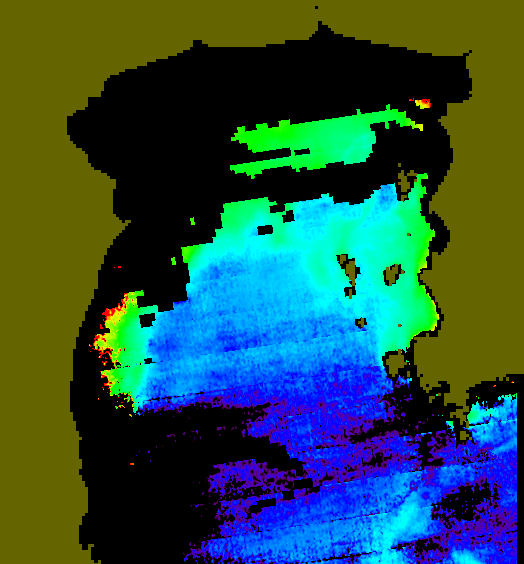 MODIS Aqua 2004/10/23 CHL