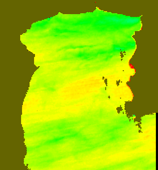 MODIS Aqua 2004/10/23 SST