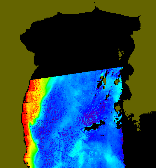 MODIS Aqua 2004/10/30 CHL