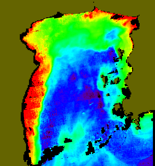 MODIS Aqua 2004/11/1 CHL