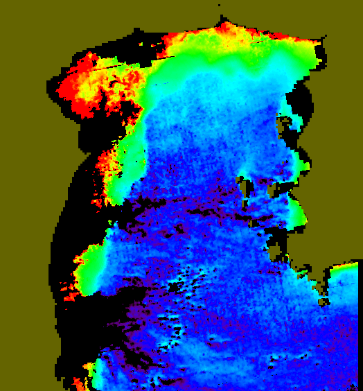 MODIS Aqua 2004/11/10 CHL