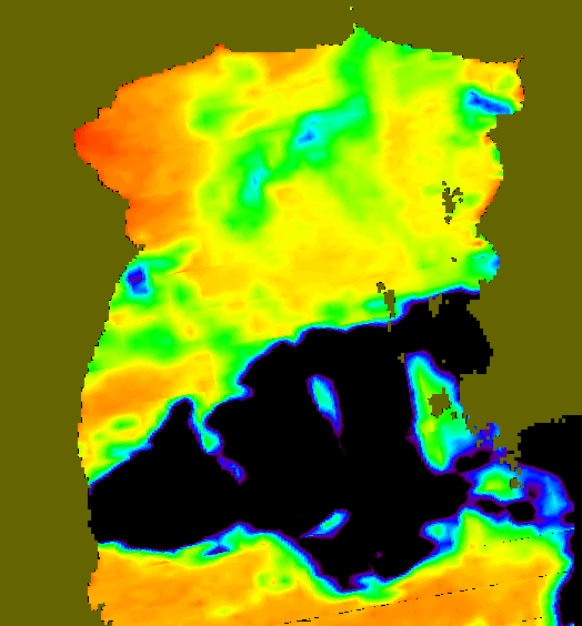 MODIS Aqua 2004/11/12 SST