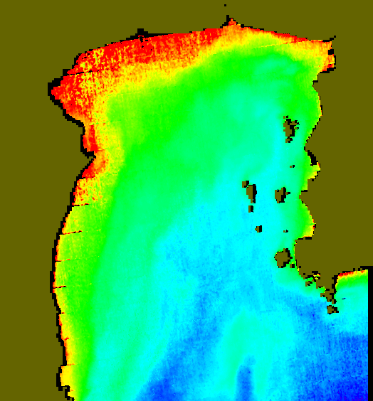 MODIS Aqua 2004/12/1 CHL