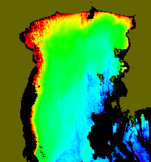 MODIS Aqua 2004/12/3 CHL