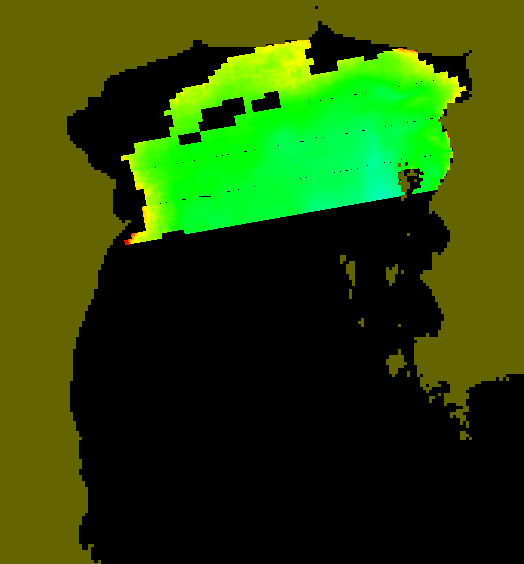 MODIS Aqua 2004/12/5 CHL