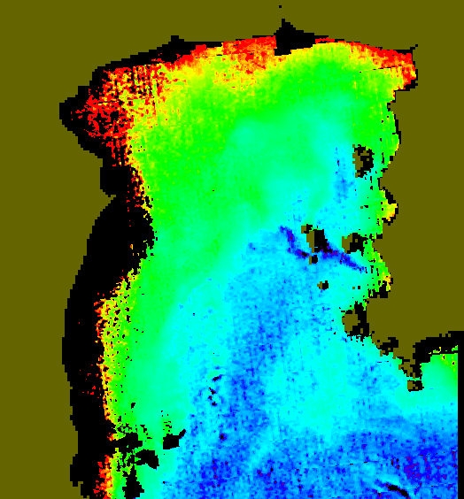 MODIS Aqua 2004/12/6 CHL