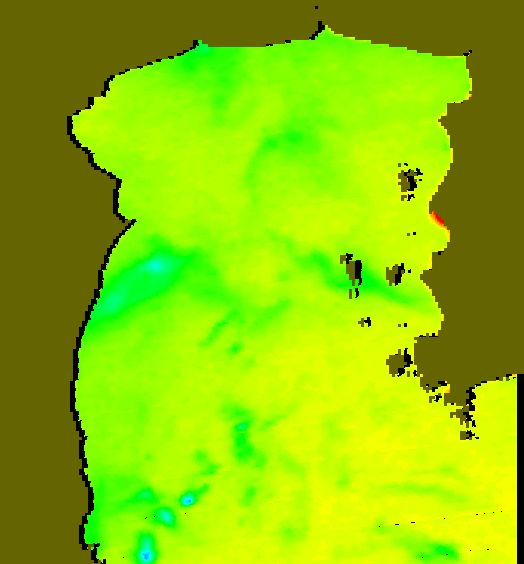 MODIS Aqua 2004/12/6 SST