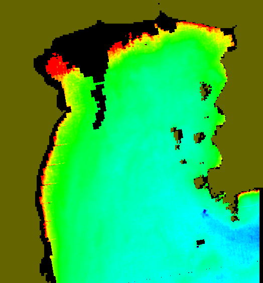 MODIS Aqua 2004/12/12 CHL