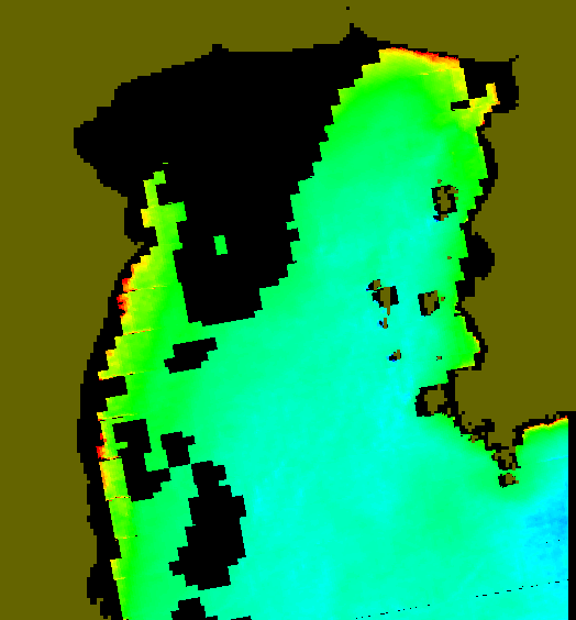 MODIS Aqua 2004/12/14 CHL