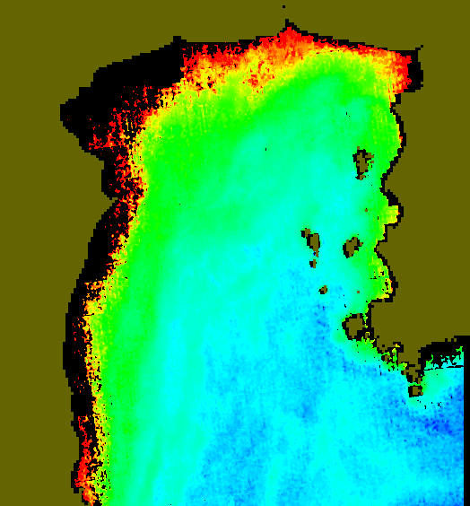 MODIS Aqua 2004/12/15 CHL