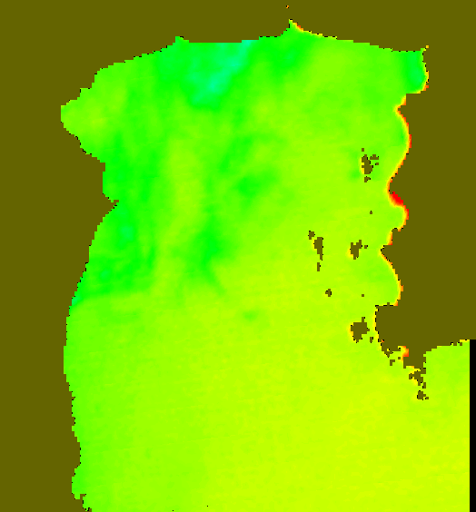 MODIS Aqua 2004/12/15 SST