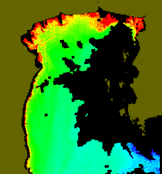 MODIS Aqua 2004/12/19 CHL