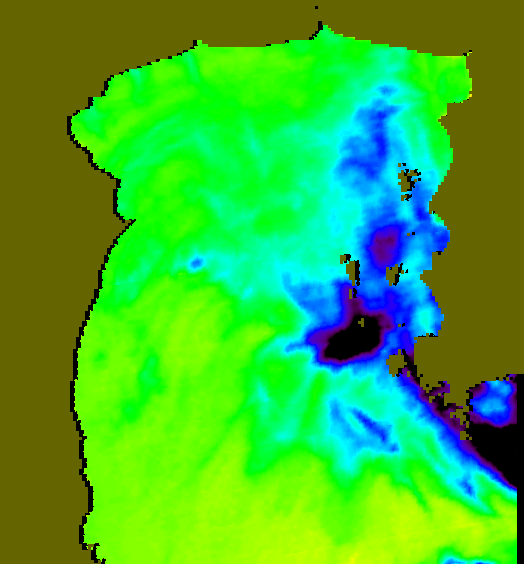 MODIS Aqua 2004/12/19 SST