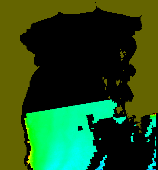 MODIS Aqua 2004/12/21 CHL