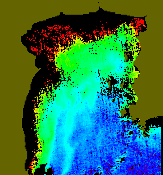 MODIS Aqua 2004/12/22 CHL