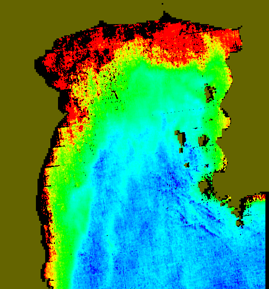 MODIS Aqua 2004/12/24 CHL