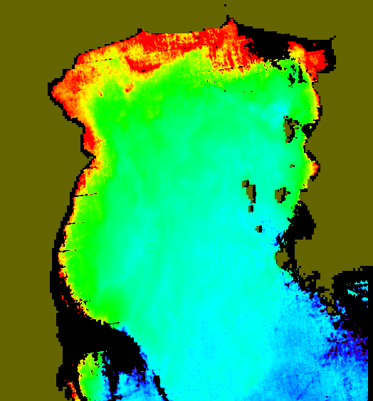 MODIS Aqua 2004/12/26 CHL