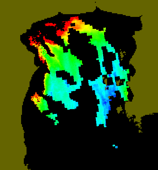 MODIS Aqua 2004/12/29 CHL