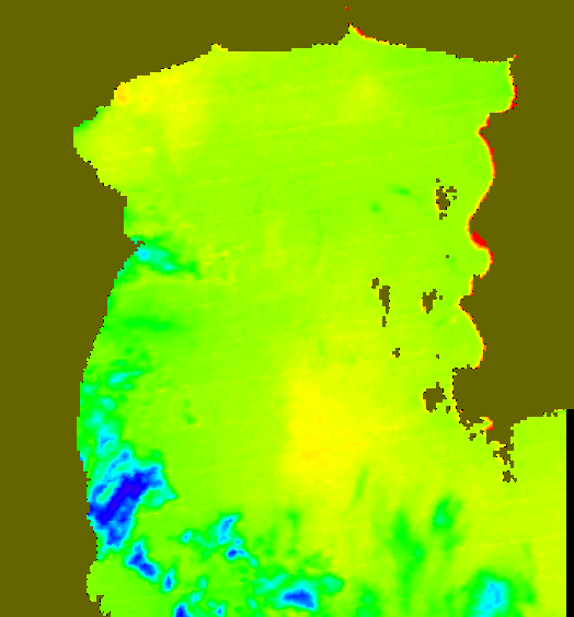 MODIS Aqua 2005/1/11 SST