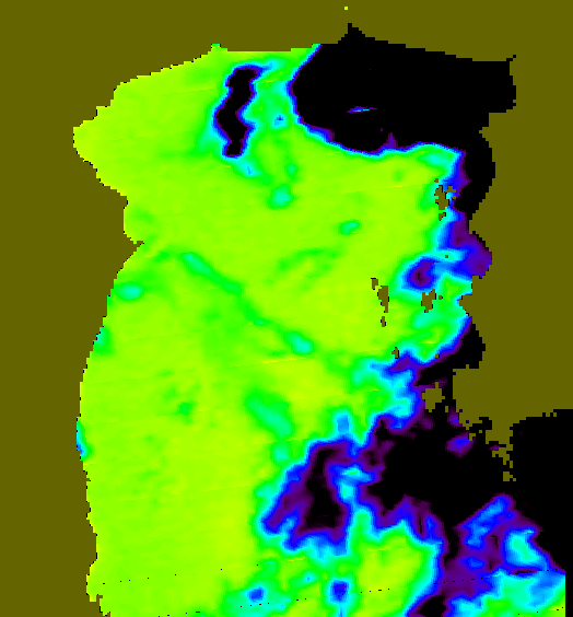 MODIS Aqua 2005/1/14 SST