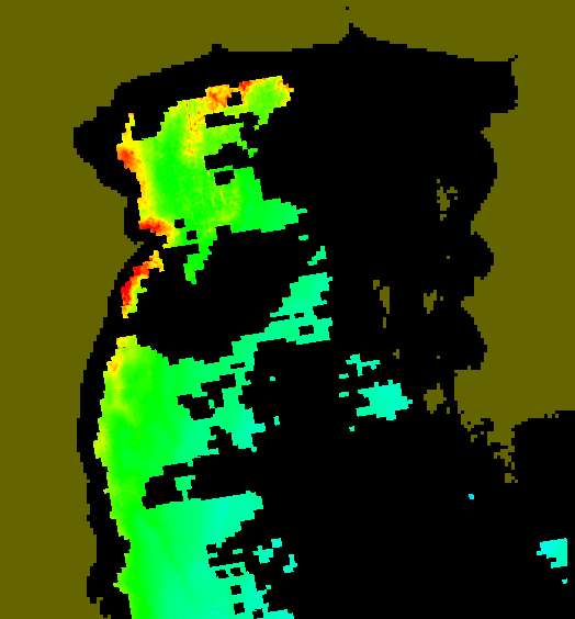 MODIS Aqua 2005/1/20 CHL