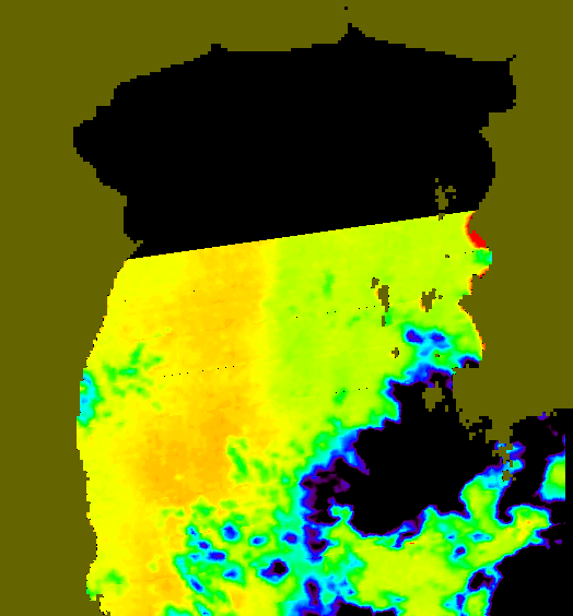 MODIS Aqua 2005/3/14 SST