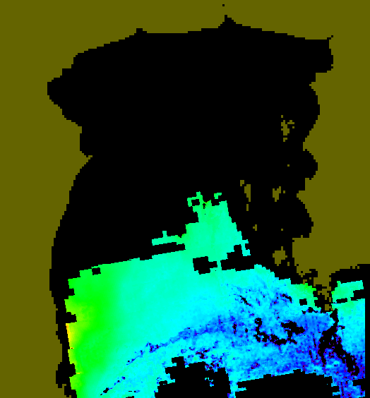 MODIS Aqua 2005/3/18 CHL