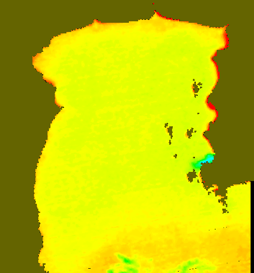 MODIS Aqua 2005/3/18 SST