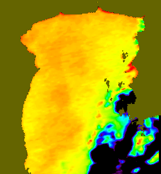 MODIS Aqua 2005/3/20 SST