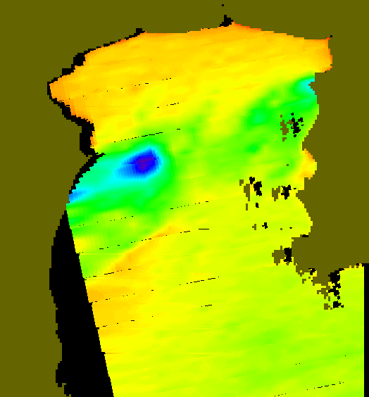 MODIS Aqua 2005/3/22 SST