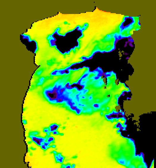 MODIS Aqua 2005/3/25 SST