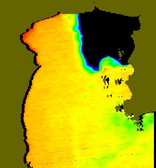 MODIS Aqua 2005/4/11 SST