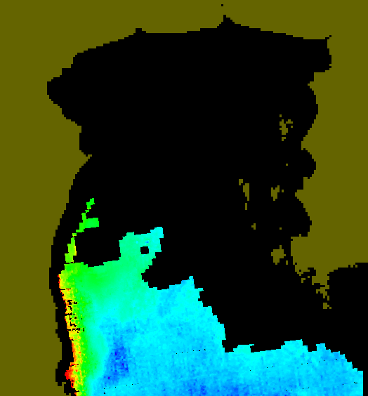 MODIS Aqua 2005/4/13 CHL