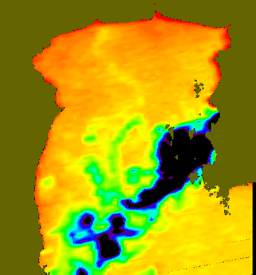 MODIS Aqua 2005/4/14 SST