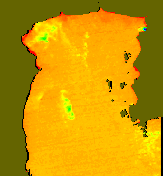 MODIS Aqua 2005/4/24 SST