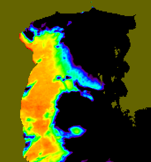 MODIS Aqua 2005/5/19 SST