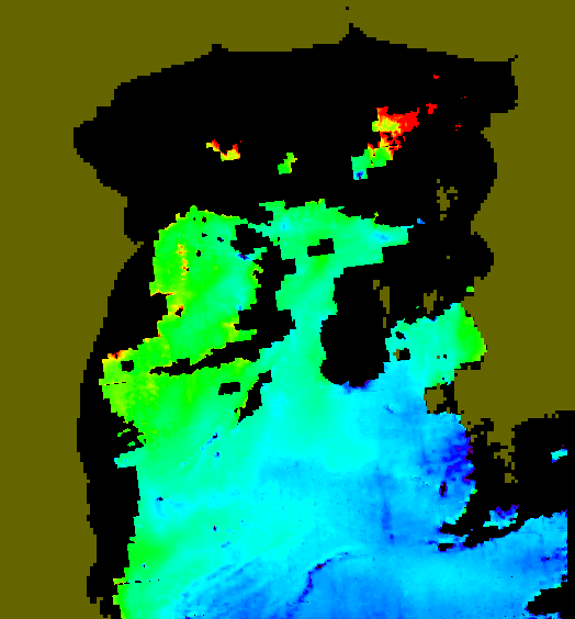 MODIS Aqua 2005/6/16 CHL