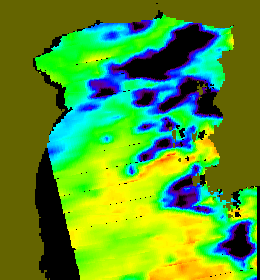 MODIS Aqua 2005/6/26 SST