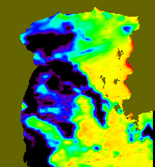 MODIS Aqua 2005/7/10 SST