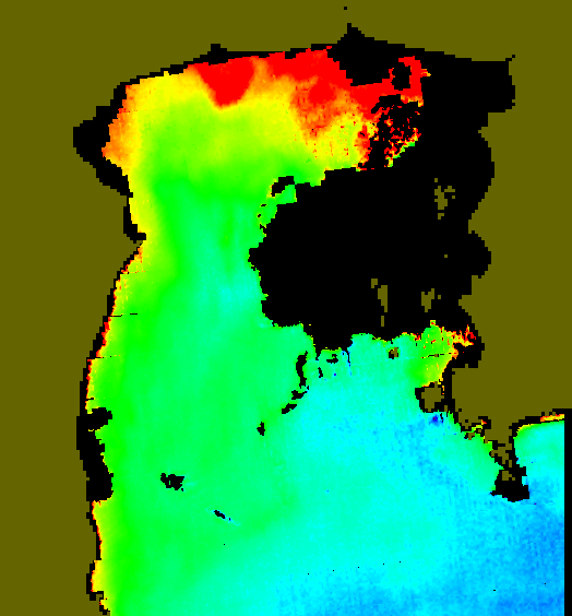 MODIS Aqua 2005/7/11 CHL