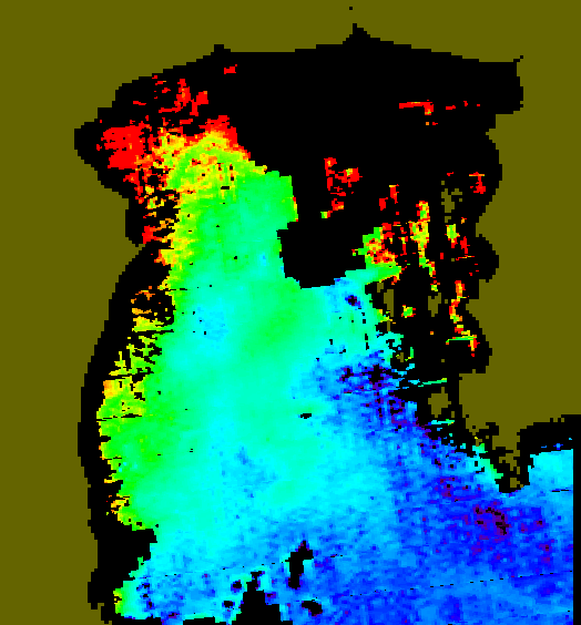 MODIS Aqua 2005/7/16 CHL