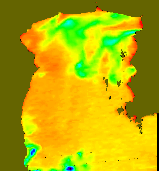 MODIS Aqua 2005/7/16 SST