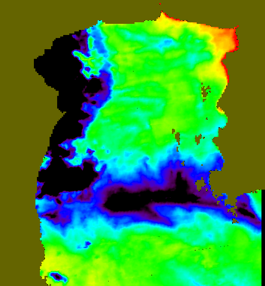 MODIS Aqua 2005/7/20 SST