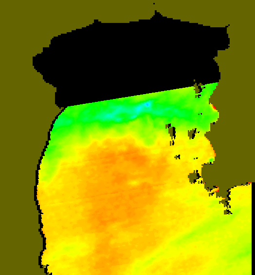 MODIS Aqua 2005/8/25 SST