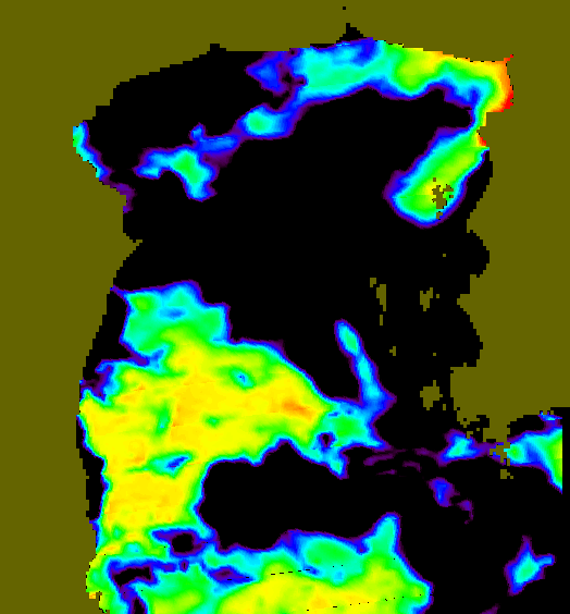 MODIS Aqua 2005/9/4 SST